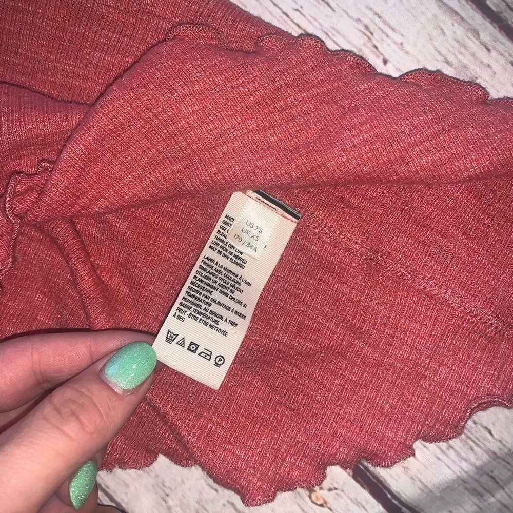 Free People “Dream Weaver” tank red XS - Picture 6 of 6